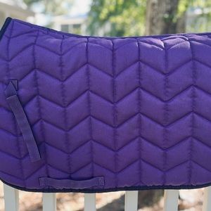 SAXON Element Quilted All Purpose Saddle Pad & Matching Fly Bonnet - Size Full